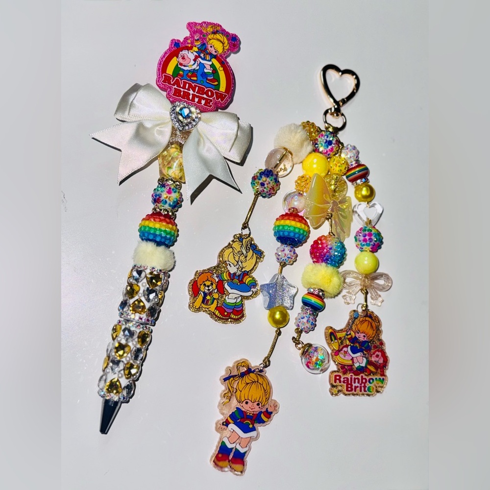 Rainbow Junk Charm & Pen Set